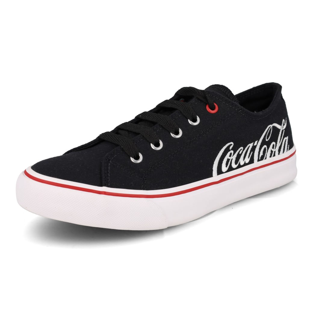 Coca Cola Tenis WOOSTER CANVAS CC2452-PTO-BCO Preto-Branco Sint_10__